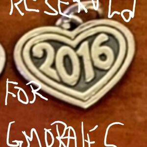 RESERVED For GMORALES!! James Avwry 2016 Heart Charm